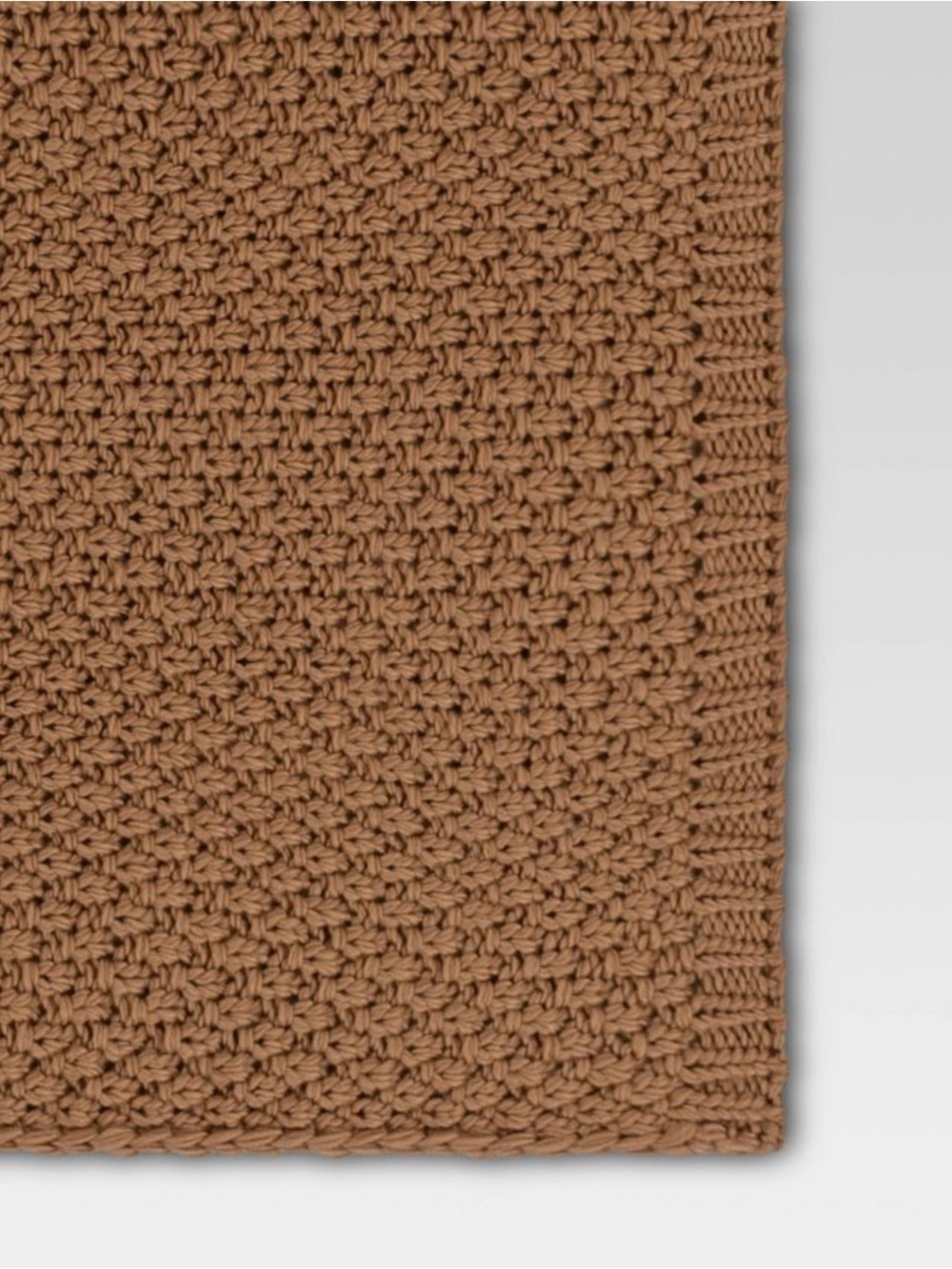 NEW Threshold Oversized Brown Recycled Knit Throw Blanket